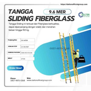 Tangga Pln Sliding Fiberglass 9 Meter 32 Feet