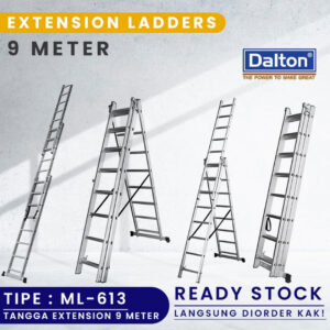 Tangga Lipat Alumunium Extension 9.2 Meter DALTON ML-613