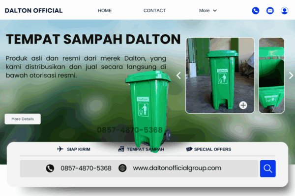 Tempat Sampah Dalton Roda Injak LXD 120K 120 Liter