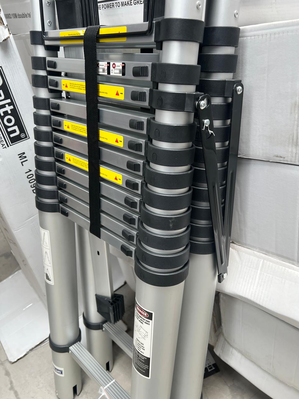 Tangga Teleskopik 12 meter Tangga Lipat Aluminium Teleskopik 12M Double Teleskopik 12 meter Dalton - Gambar 5