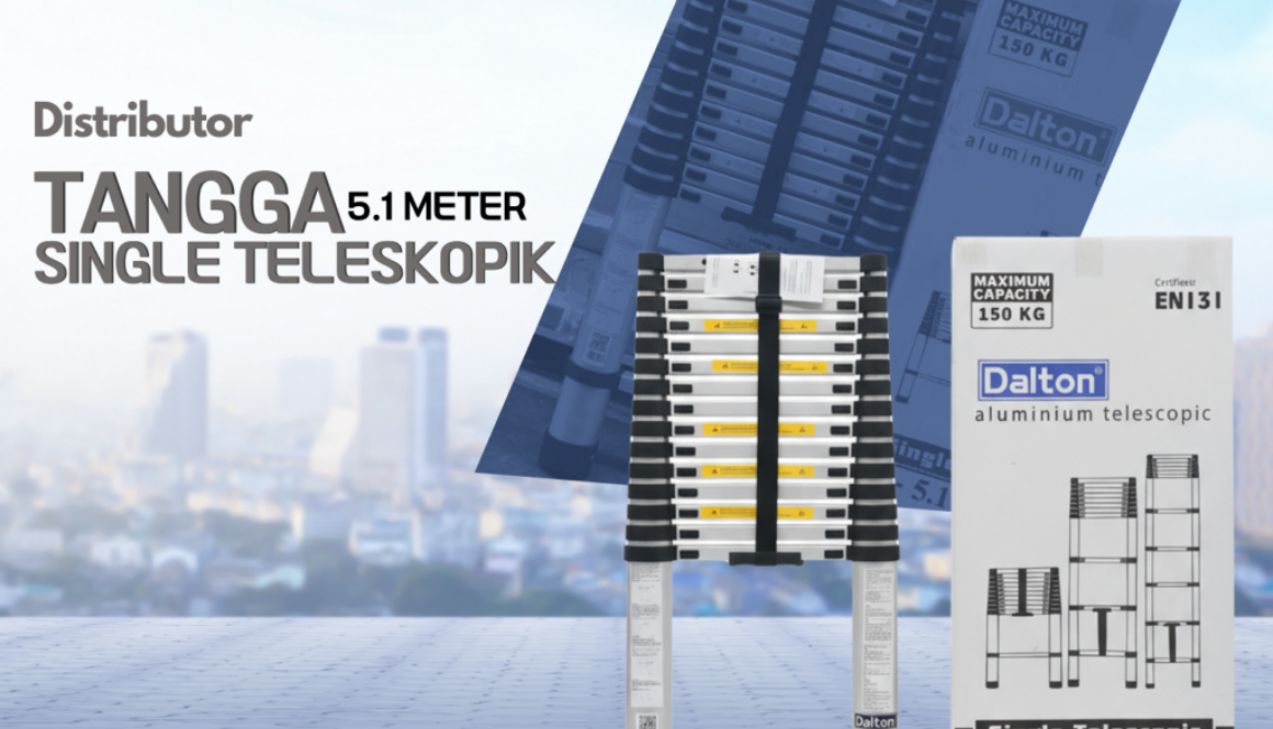 Tangga Single telekopik 5.1 meter