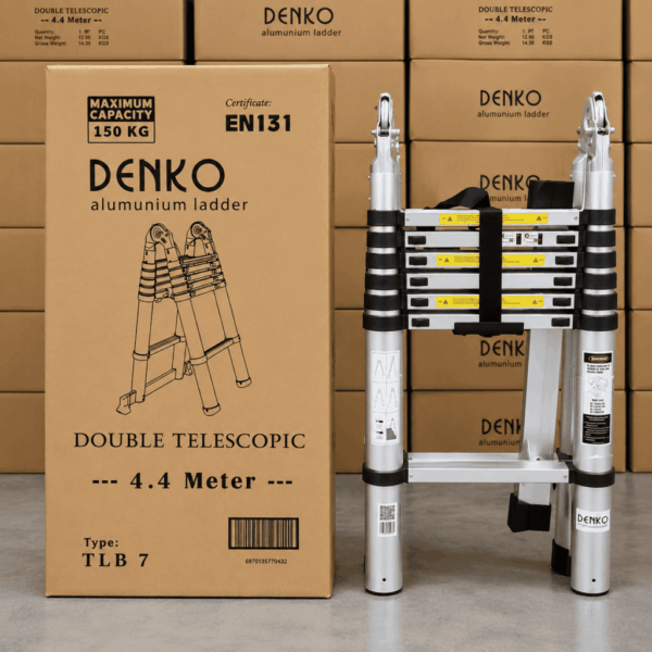 Distributor Tangga Double Teleskopik 4.4 Meter untuk Industri